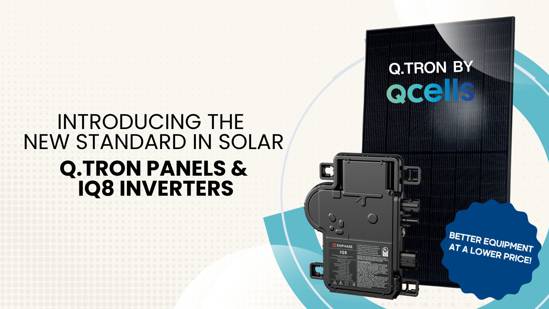 The new standards in solar: Qcells panels and Enphase inverters